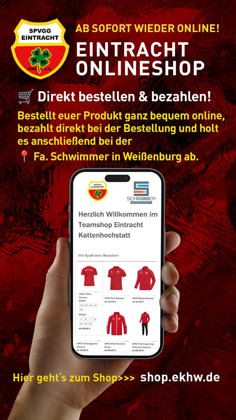 EKHW-Shop wieder online!